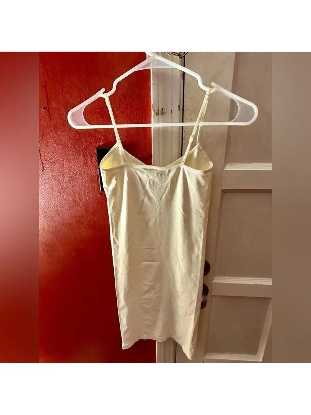 Free People Womens Seamless Mini Slip, Ivory
